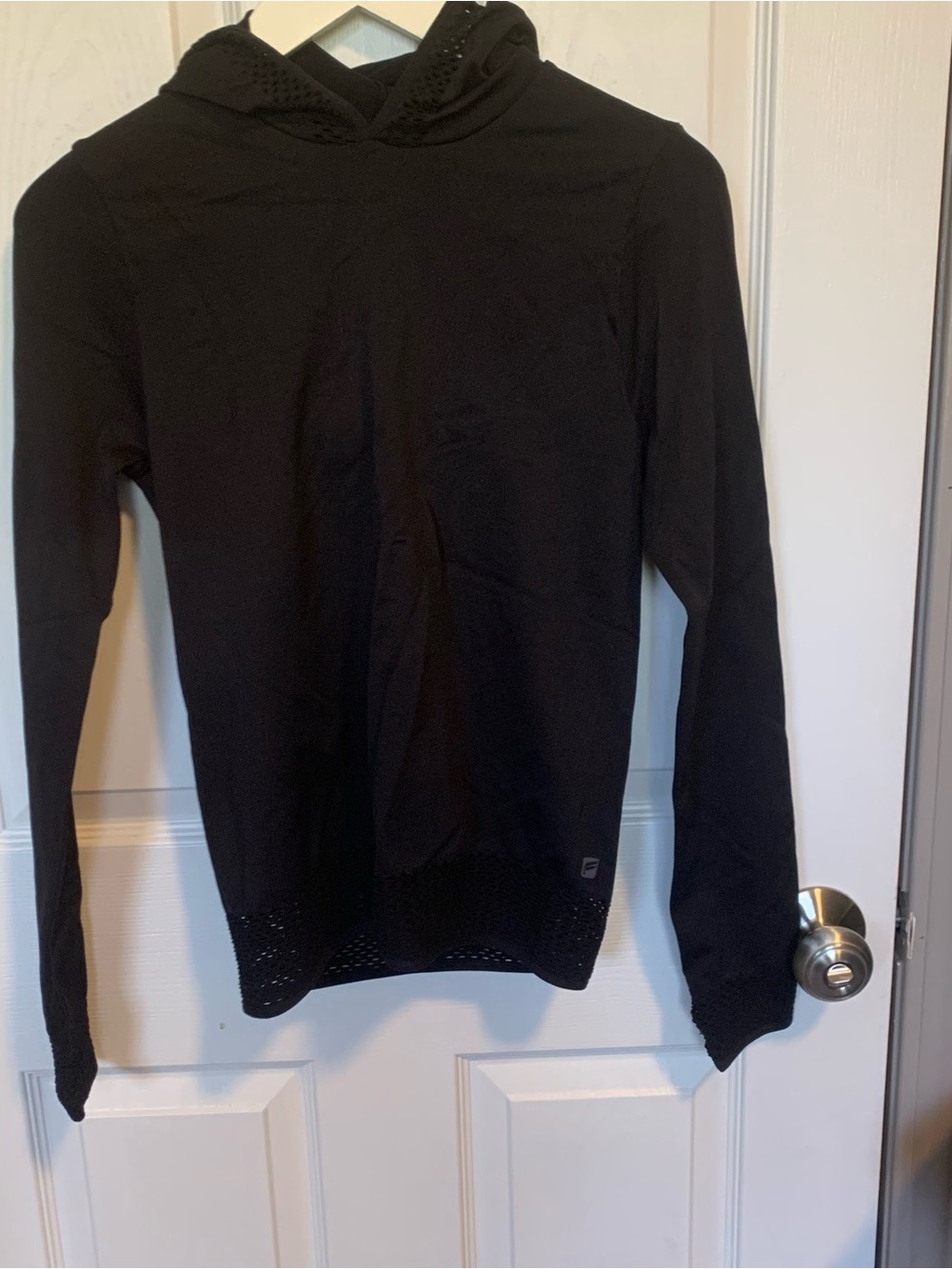 Fabletics Black Crewneck Hooded Sweater